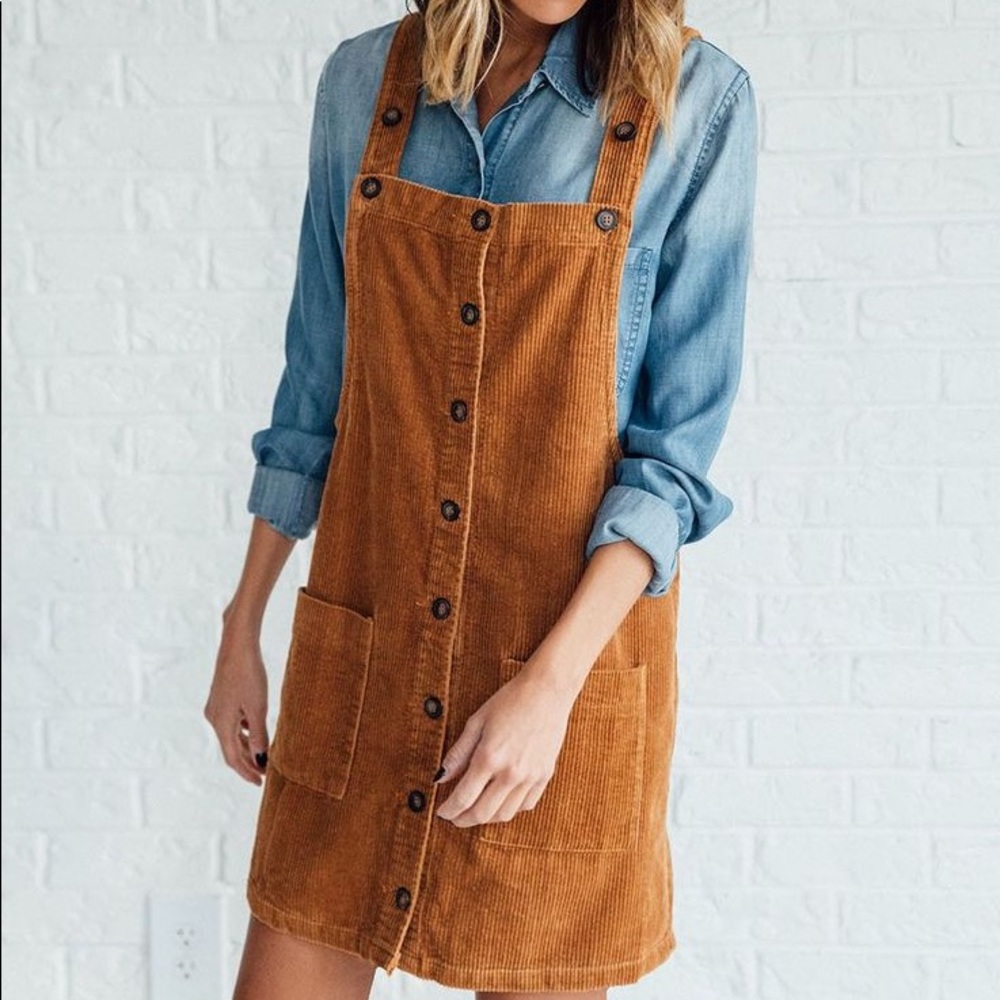 Favlux Boutique corduroy Jumper dress